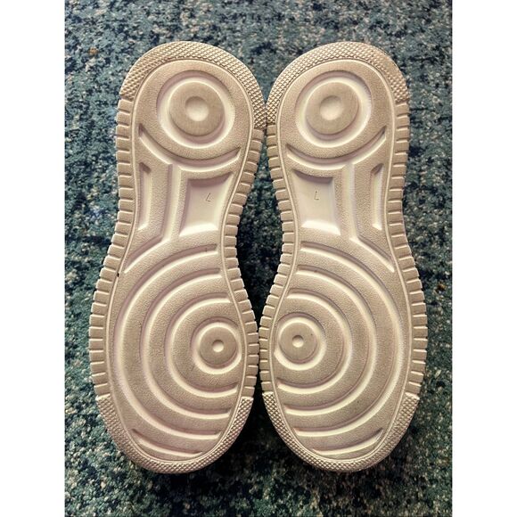 Princess Polly White Dylan Platform Sneakers Size 7 - Picture 7 of 8